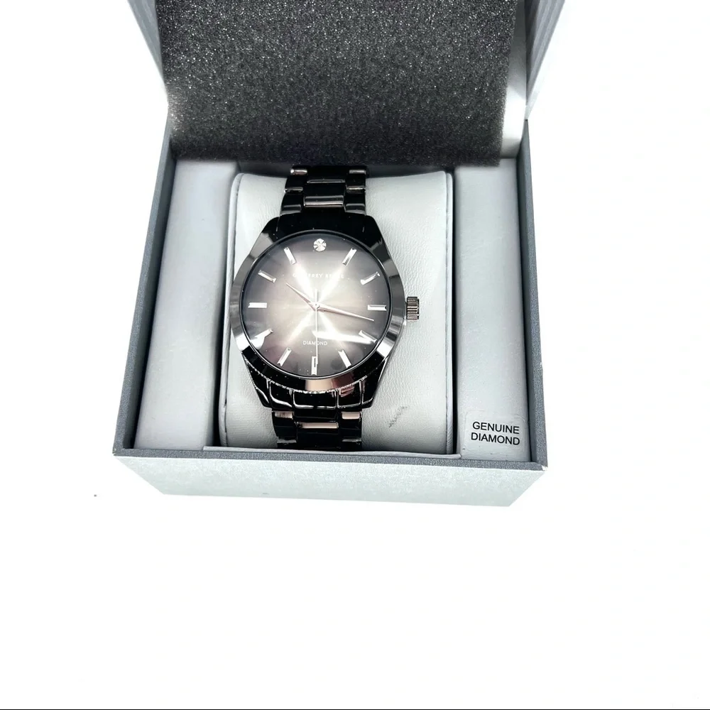 Geoffrey Beene BGA0008GU Men's Genuine Diamond Accent Watch - One Size